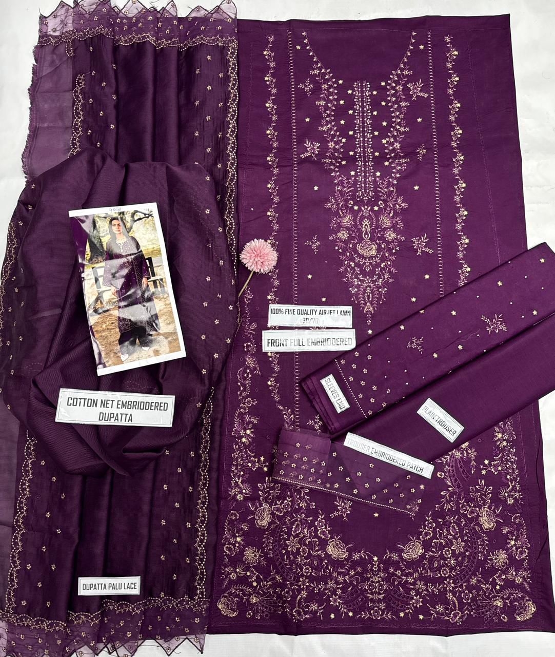 Luxury Embroidered 3-Piece*
STUFF: Best Export Quality Airjet Lawn (90/70)*