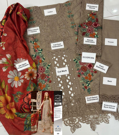 Alnisa : Chikankari Lawn Collection 2k26 D2313