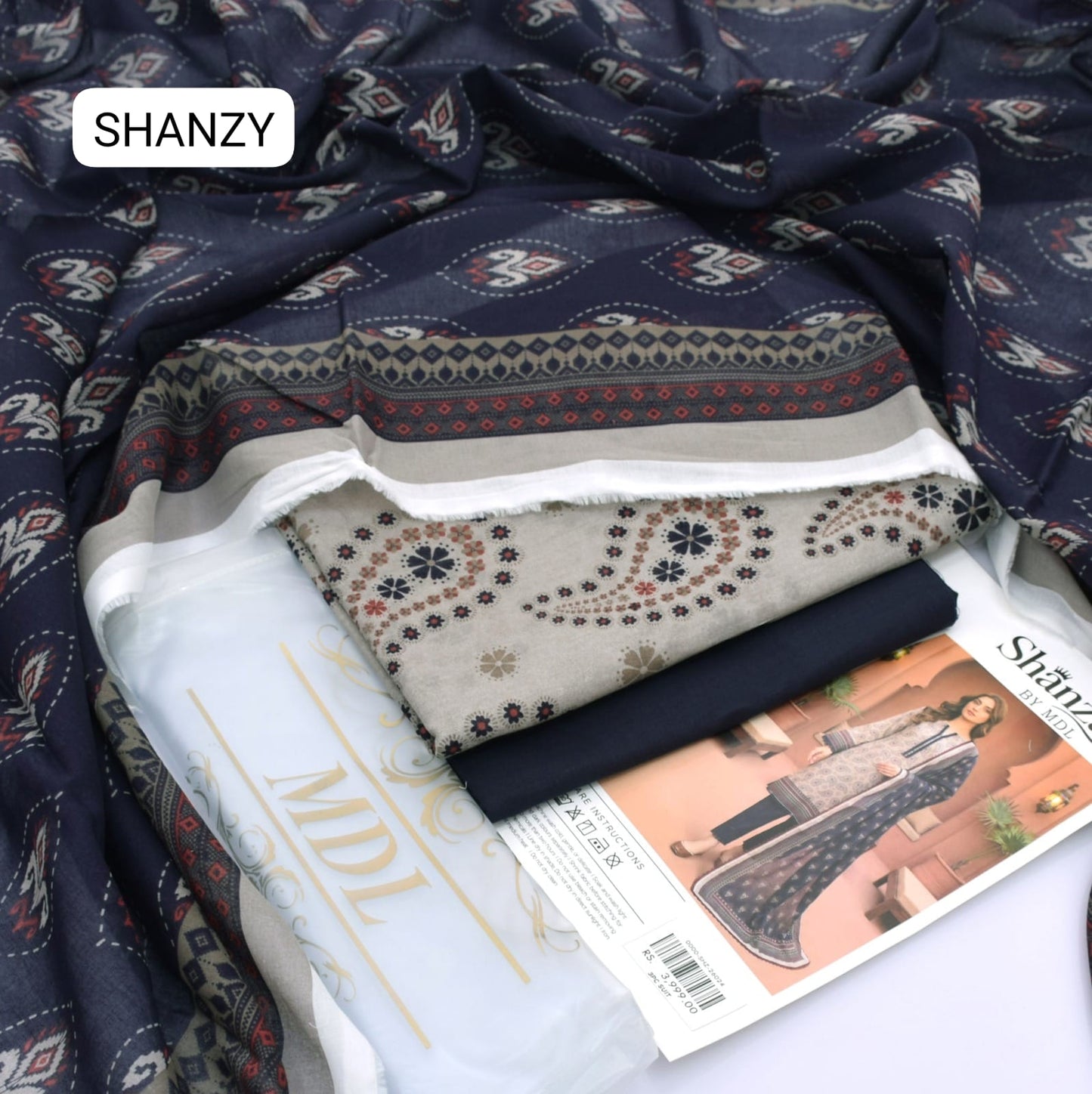 SHANZAY (2026), Lawn 3PC Digital print