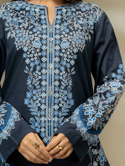 3 piece Cambric suit Printed Pret