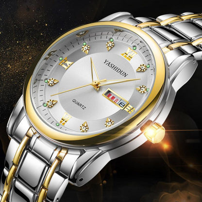 Quartz watch whilsit genuine calendar men's watch