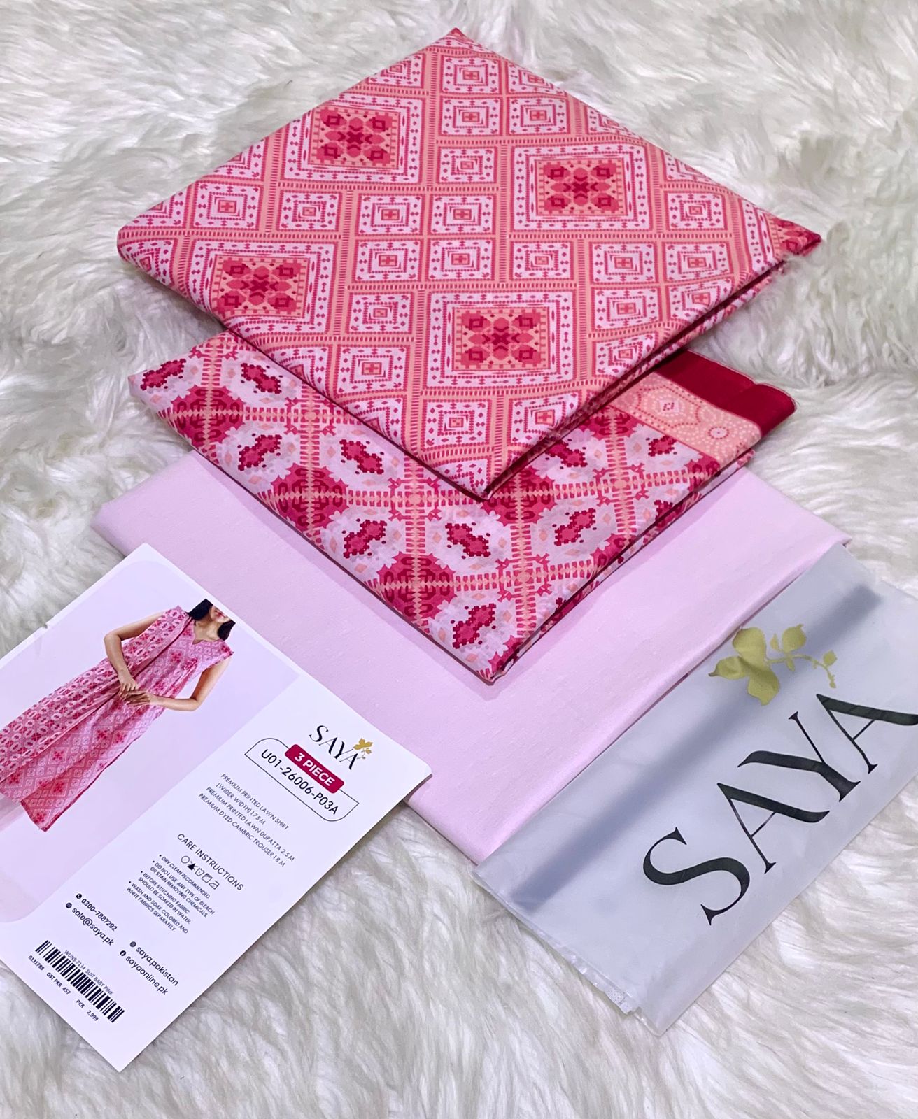 SAYA 2026 💯 Original *Printed 3pc Collection, Lawn