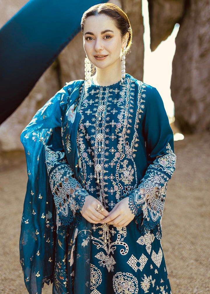 🍂*_Qalamkar 4045_*🍂*Luxury Embroidered 3-Piece*