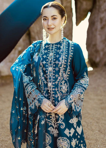 🍂*_Qalamkar 4045_*🍂*Luxury Embroidered 3-Piece*