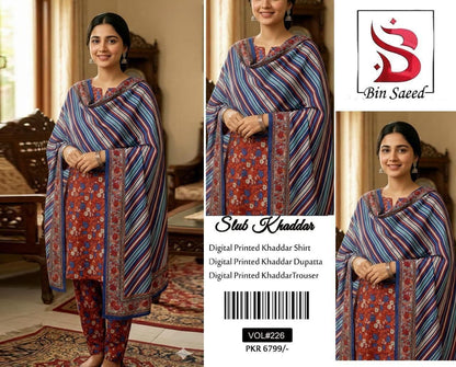 Stock clearance,at 50% discount, Bin Saeed/Baroque/ Iznik Premium,  Khadder