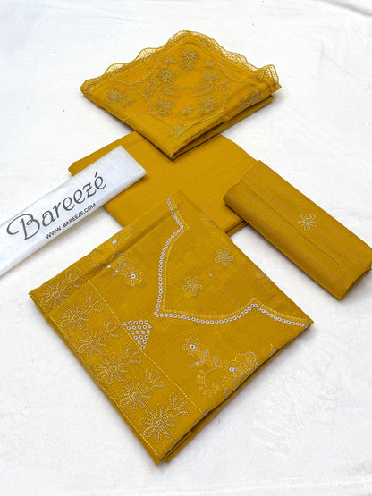 Bareezè Lawn 3Pcs Embroidered 6 colors