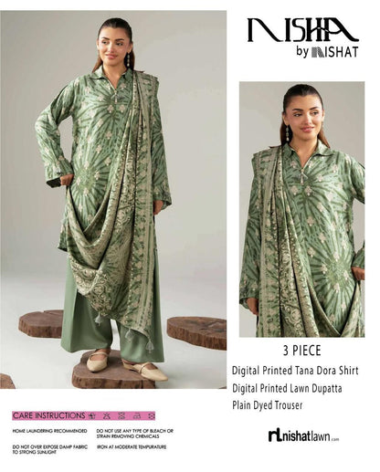 NISHA, by Nishat, Premium Printed Lawn Tana Dora Shirt