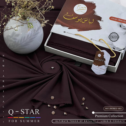 Libas-E-Yousaf, Q-Star, durable softness, & luxurious feel dress