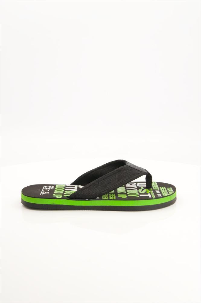 Black camel flip flop