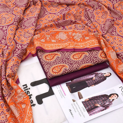 NISHA, by Nishat, Premium Printed Lawn Tana Dora Shirt