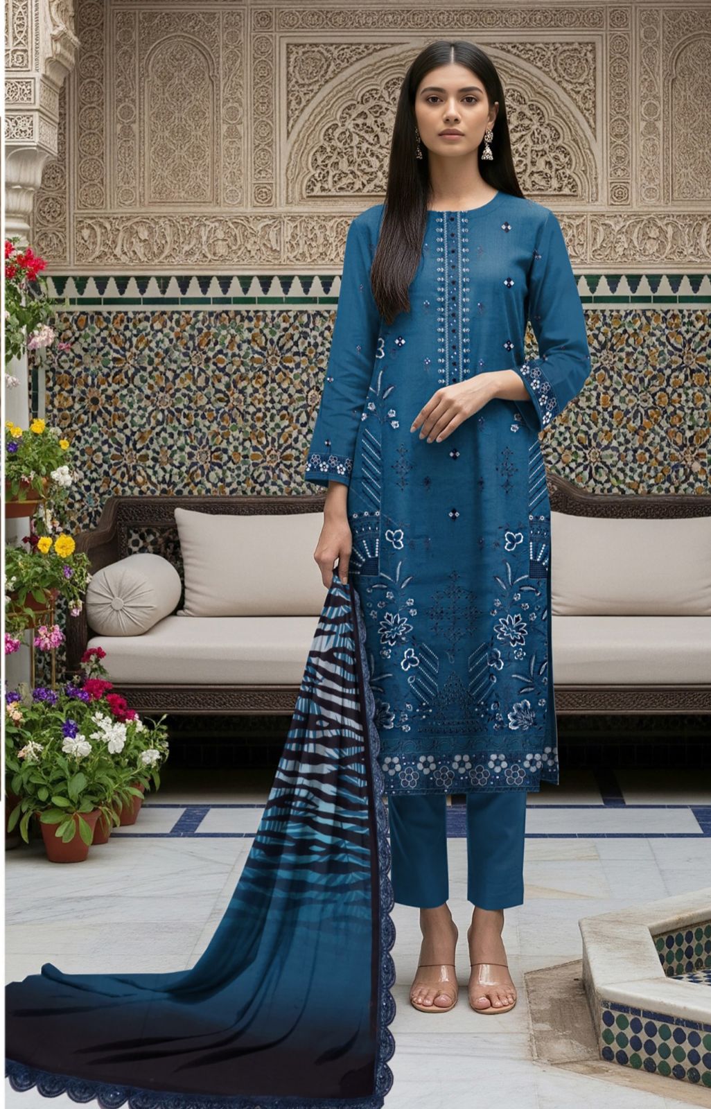 Minha MOST DEMANDING EDITION*03PCS UNSTITCHED SUIT