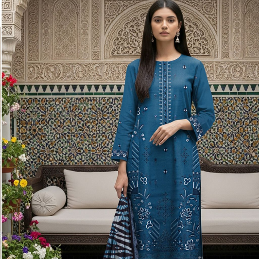 Minha MOST DEMANDING EDITION*03PCS UNSTITCHED SUIT