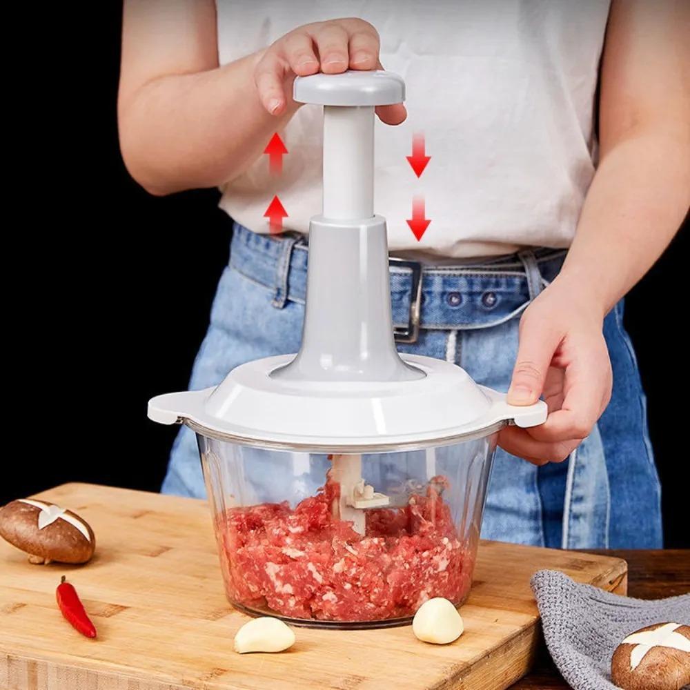 Push food chopper for kitchen use