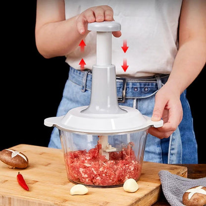 Push food chopper for kitchen use