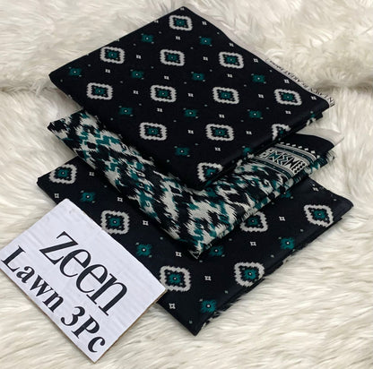 Zeen LAWN 3PC ⁠PRINTED LAWN* SHIRT & DUPATA, 50 colours and designs