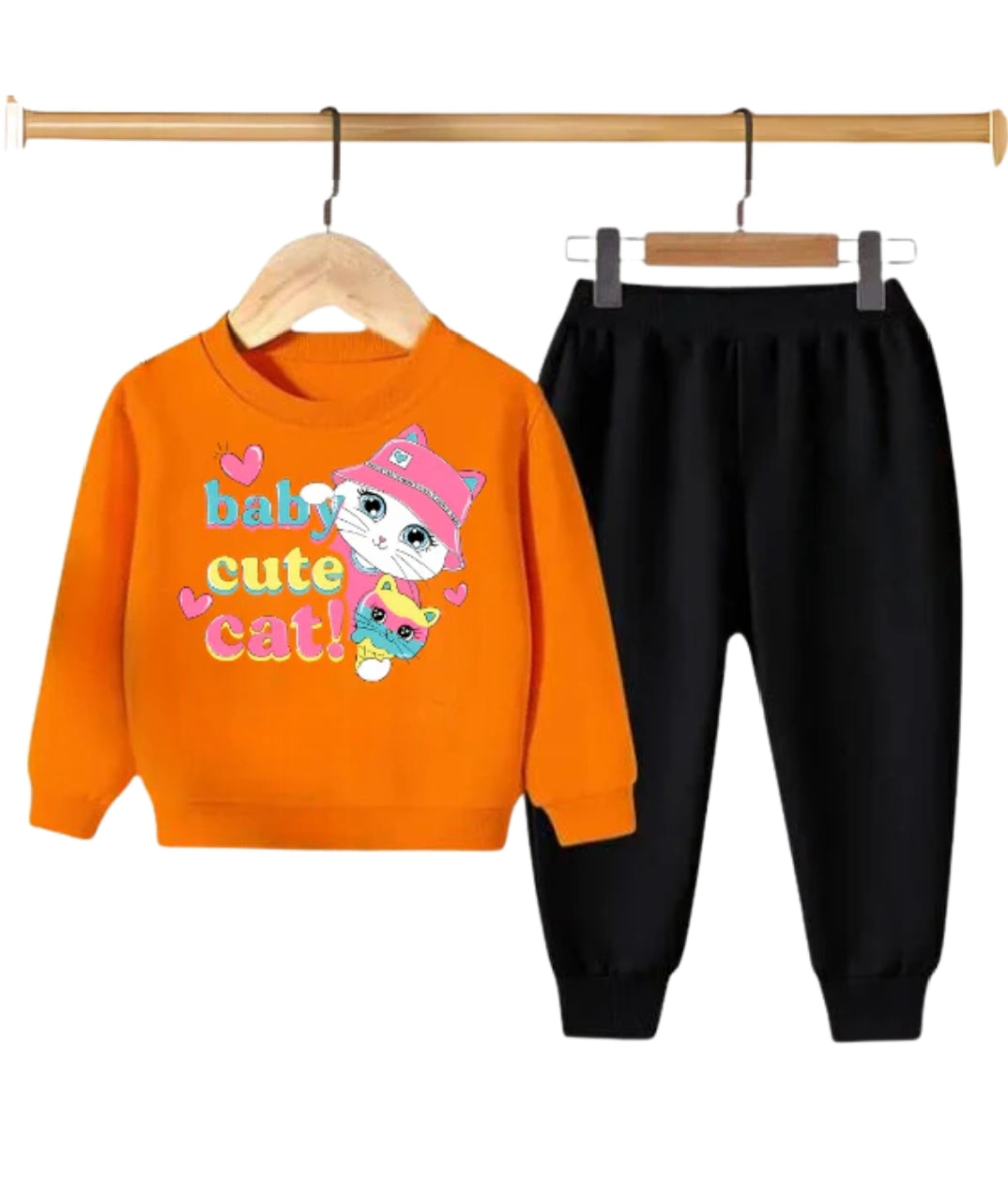 Baby cute cat Printed shirt& pant set
