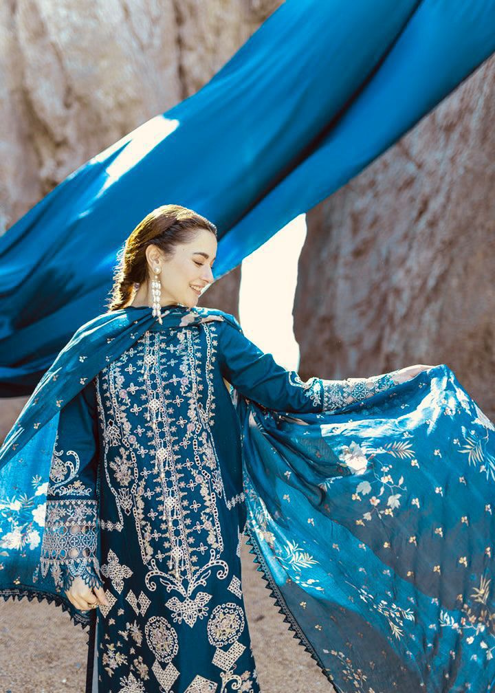 🍂*_Qalamkar 4045_*🍂*Luxury Embroidered 3-Piece*