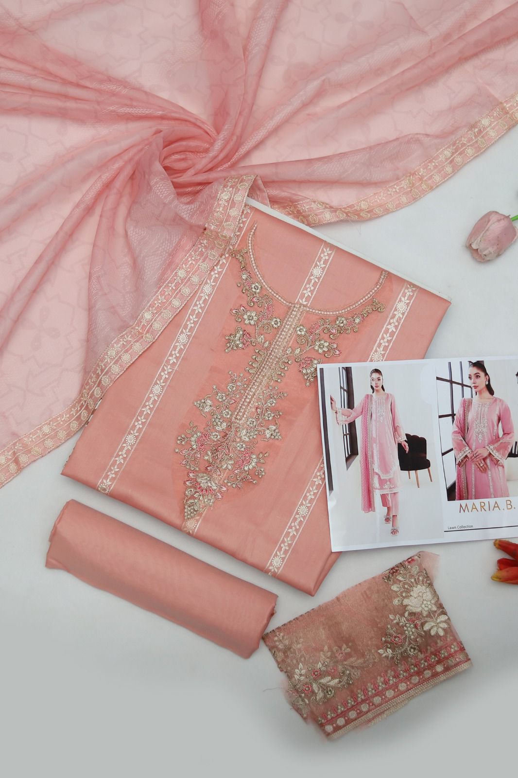 Maria-B*Lawn Cotton Fabric*