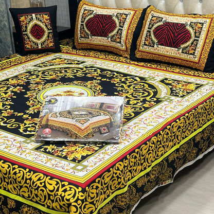 3 D PANEL BEDSHEET CRYSTAL COTTON*