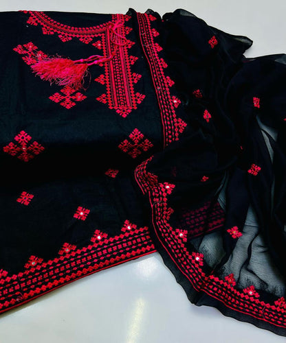 New arrival Lawn, cross Stitch side gala,9mm, Embroidered