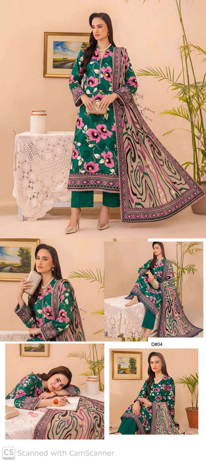 ORANG – NISA- Digital Printed Lawn Shirt & Dupatta