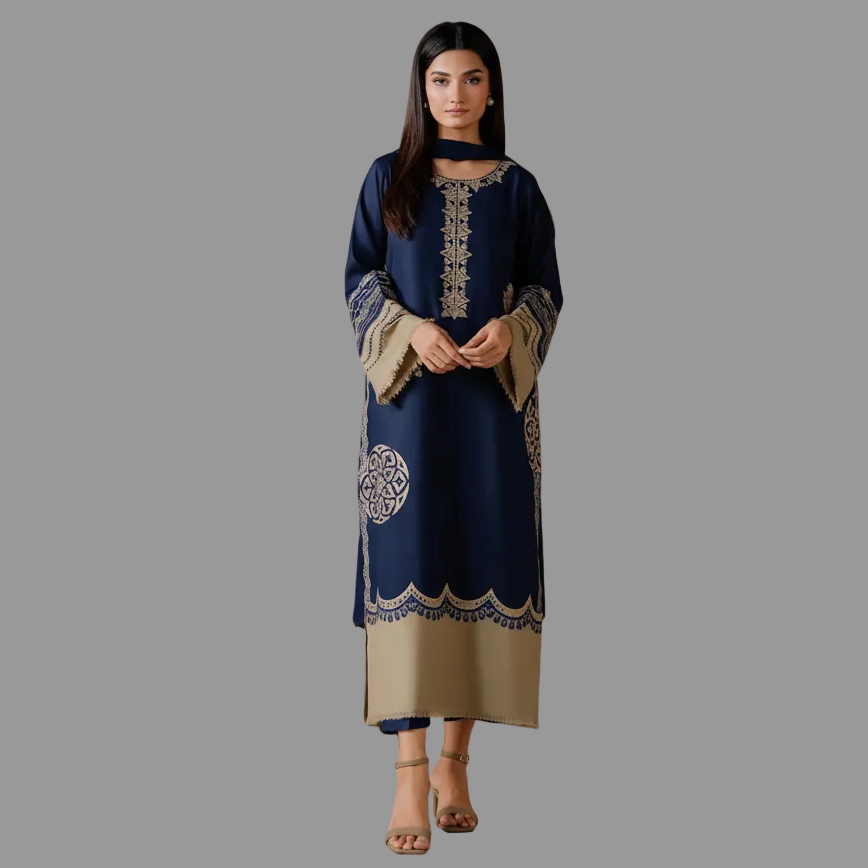 VINTAGE, AIRJET LAWN 90/70 WITH Bamber DUPATTA*