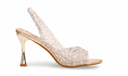 Golden fancy women's Bridal sandal