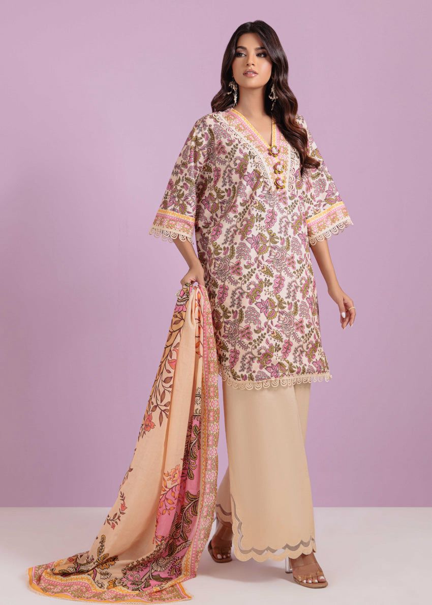 BONANZA SATRANGI*PREMIUM LAWN, PRINTED 90/70 Lawn Front,Back & Sleeves