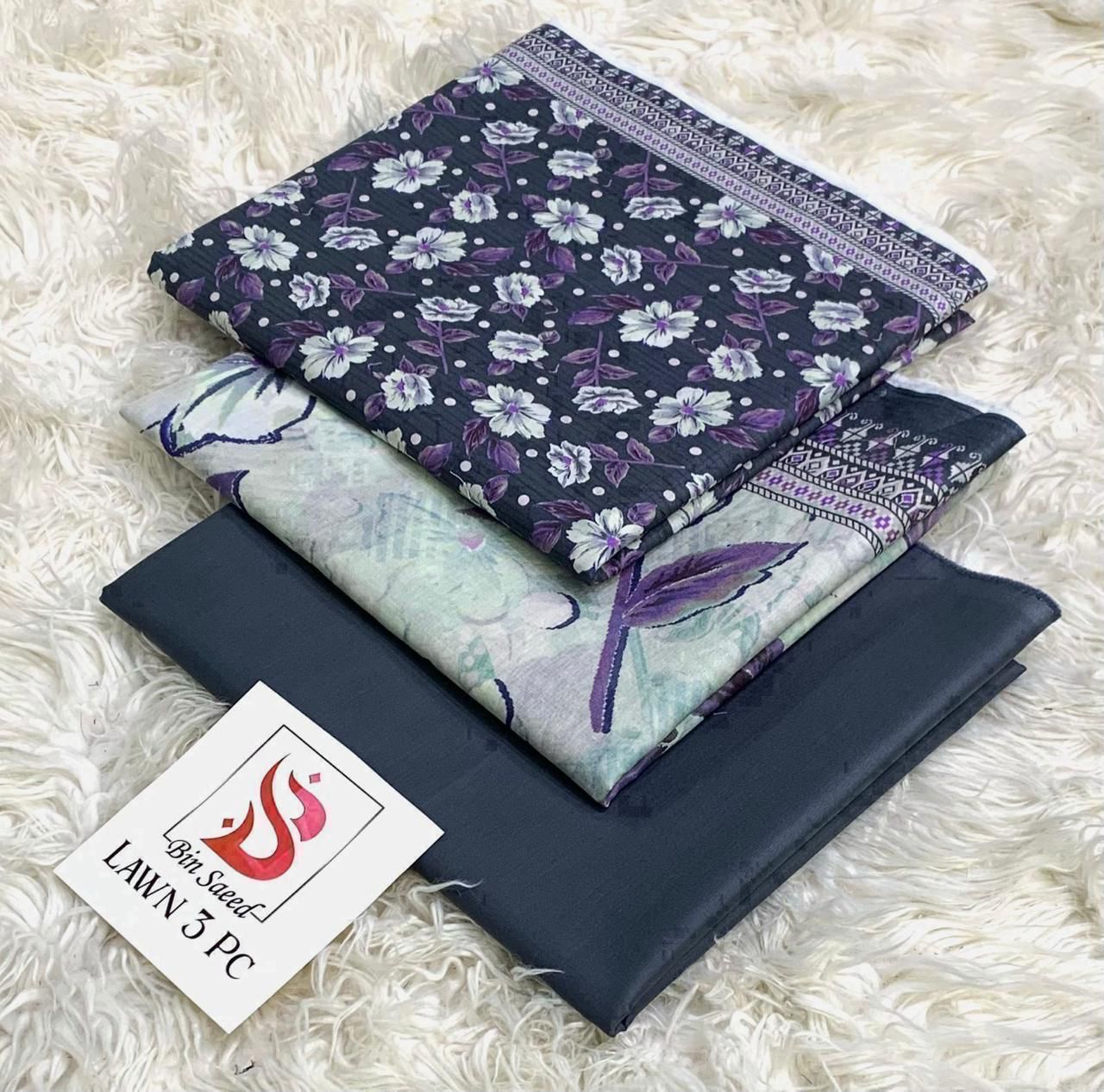 Bin Saeed Lawn 13 colors