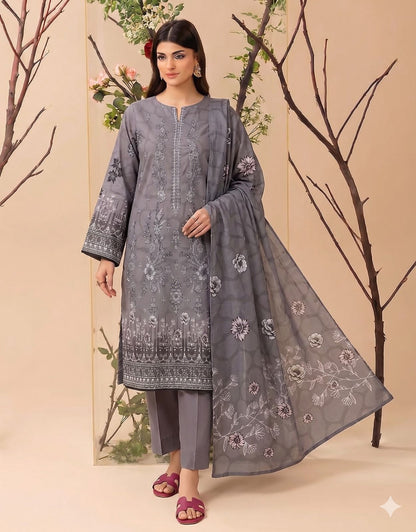 MARIA.B digital printed and Front head embroidered Lawn, new arrival