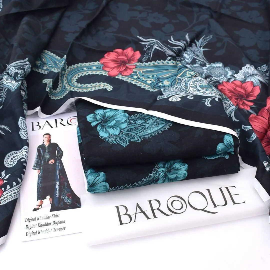 Women's unstitched Khaddar digital print 3PCS