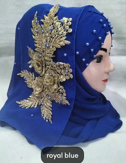 Ladies fancy hijab, Turkish model, elegant for formal occasion