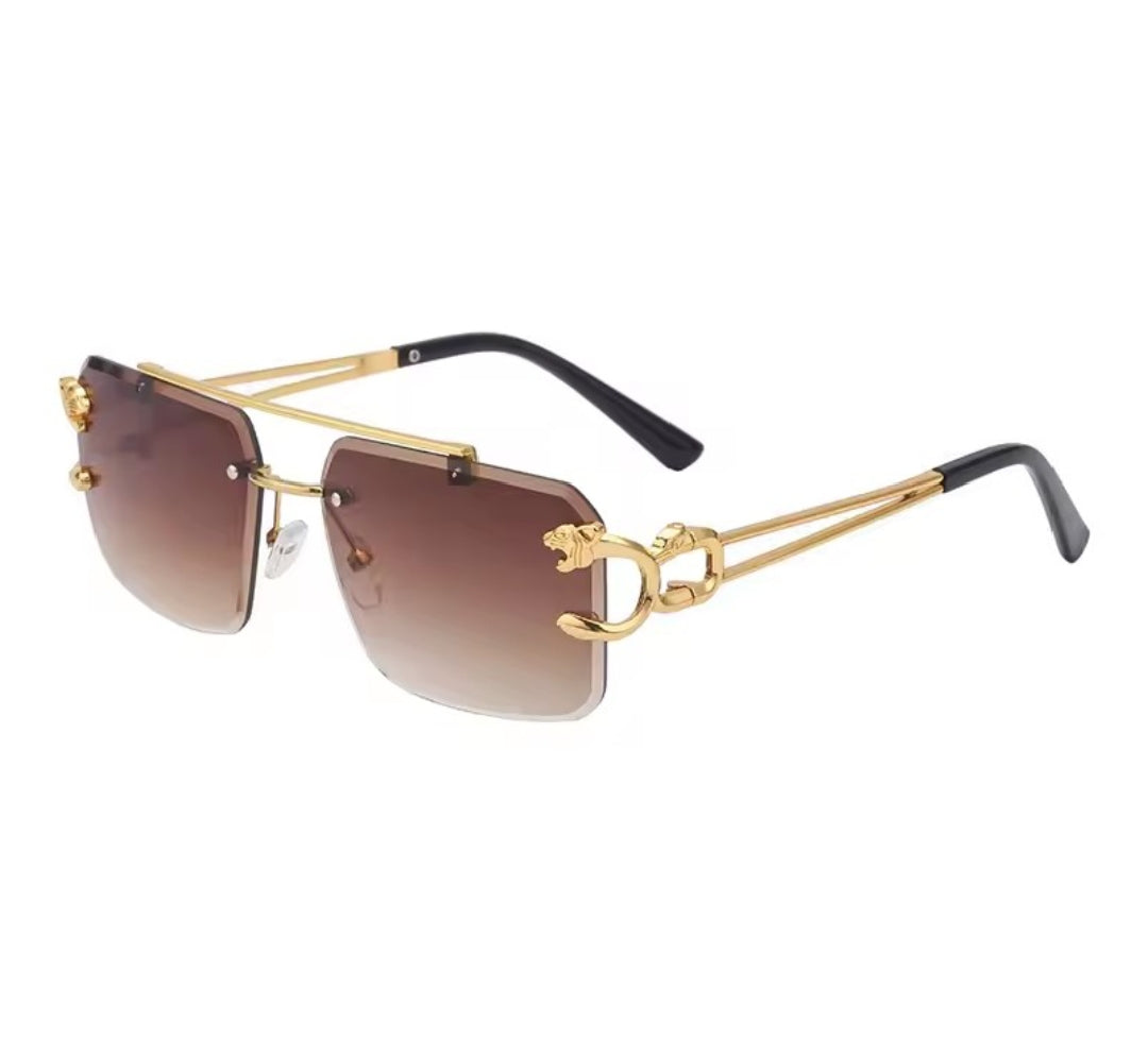 Sunglasses double bridge gradient occean film shades UV 400