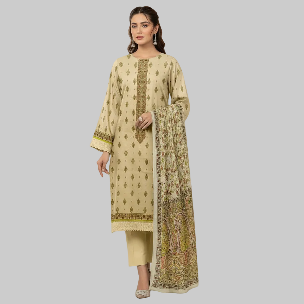 Mausummery,digital lawn shirt, plain dyed trouser,lawn dupatta