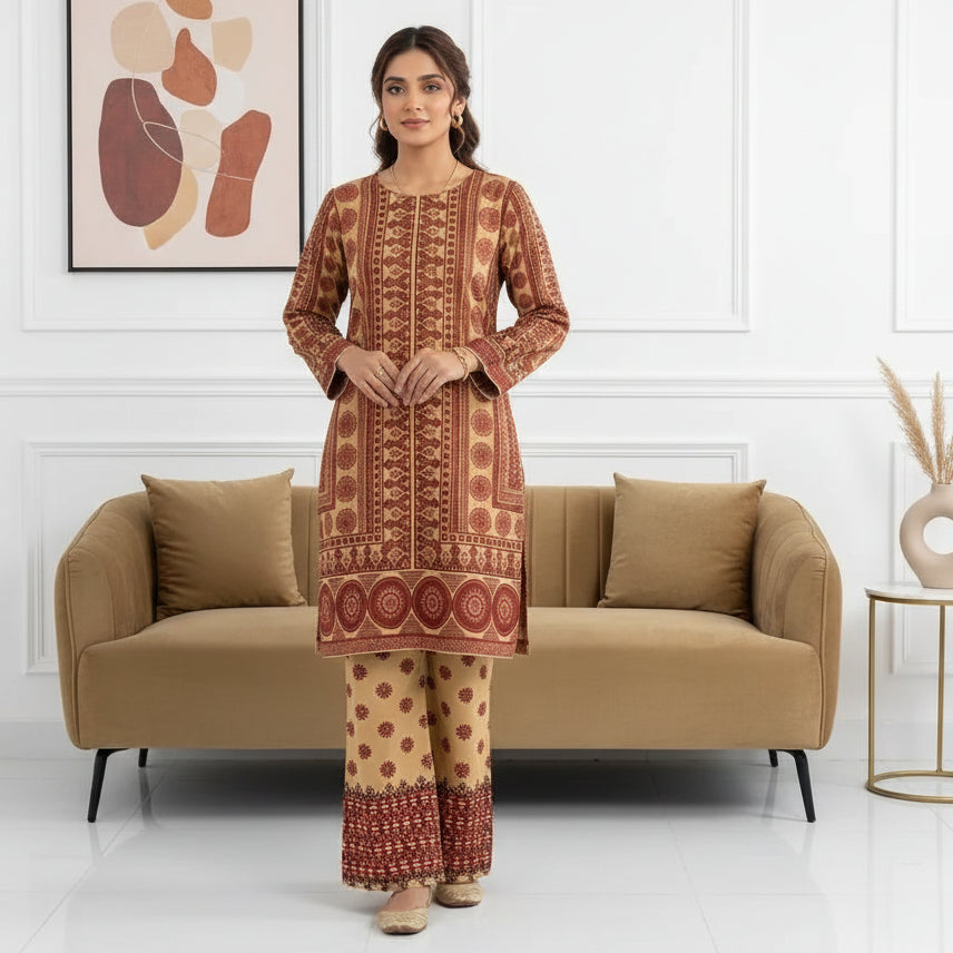 Arabic lawn, printed with