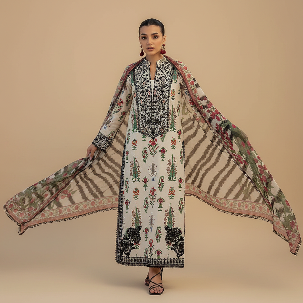 Ladies  shamooz silk beautiful festival dress