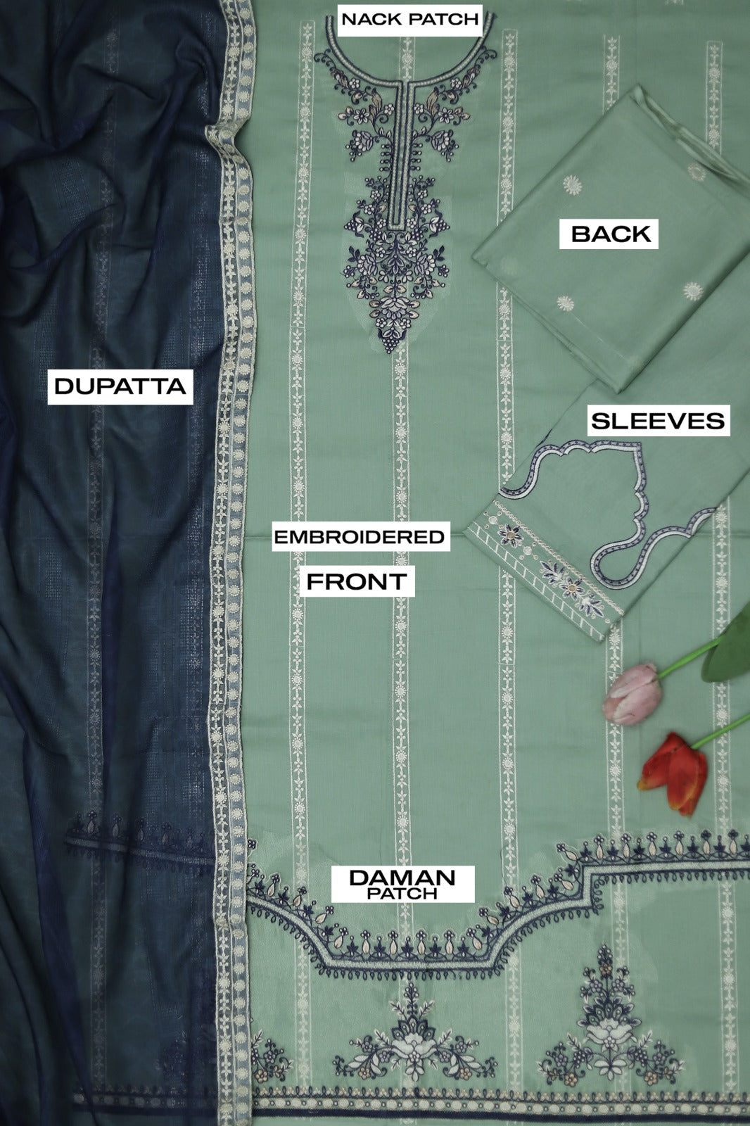 Maria-B*Lawn Cotton Fabric*