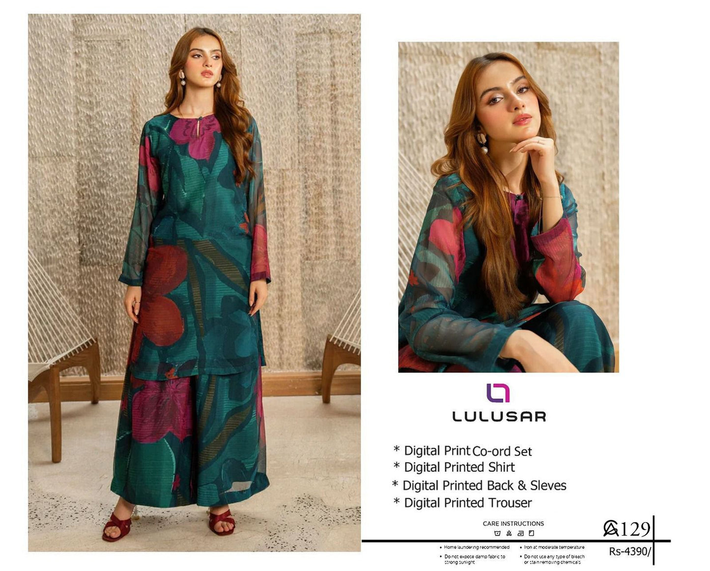 Lulusar co-ord,quality lawn 90/88, 6 colors