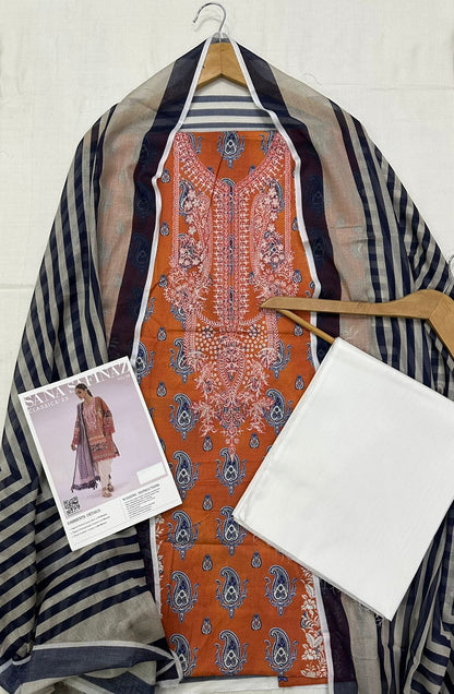 Sana Safinaz, Digital Printed Lawn Shirt 8 colours