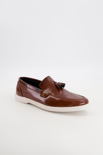 Men's Brown leather loafers
