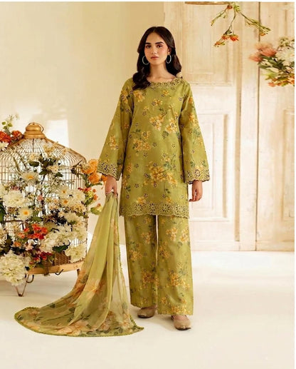 Premium lawn, Front embroidered,daman embroidered Patch