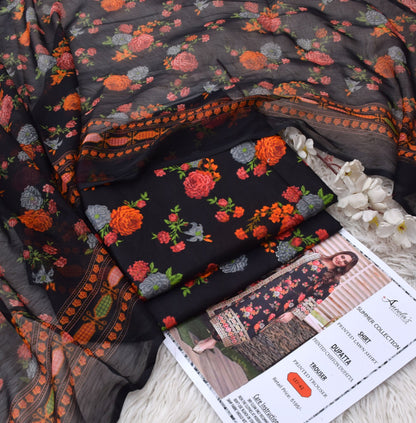 SUMMER COLLECTION 2026,MIX BRANDED DRESS, UNSTITCHED, STUFF: LAWN 90/70,ALLOVER PRINTED
