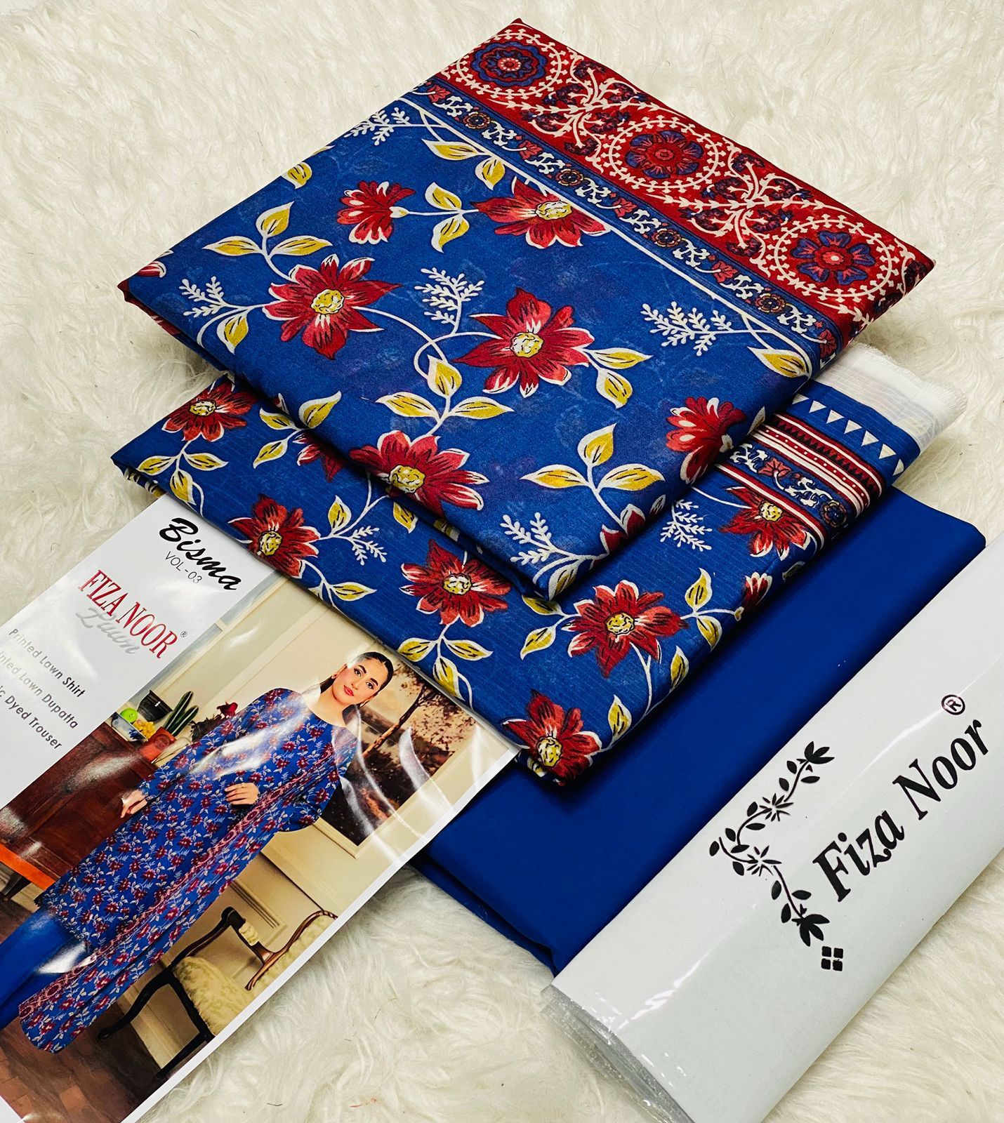 FIZA NOOR, LAWN,ORIGINAL 💯
DIGITAL PRINT LAWN SHIRT 6 colors