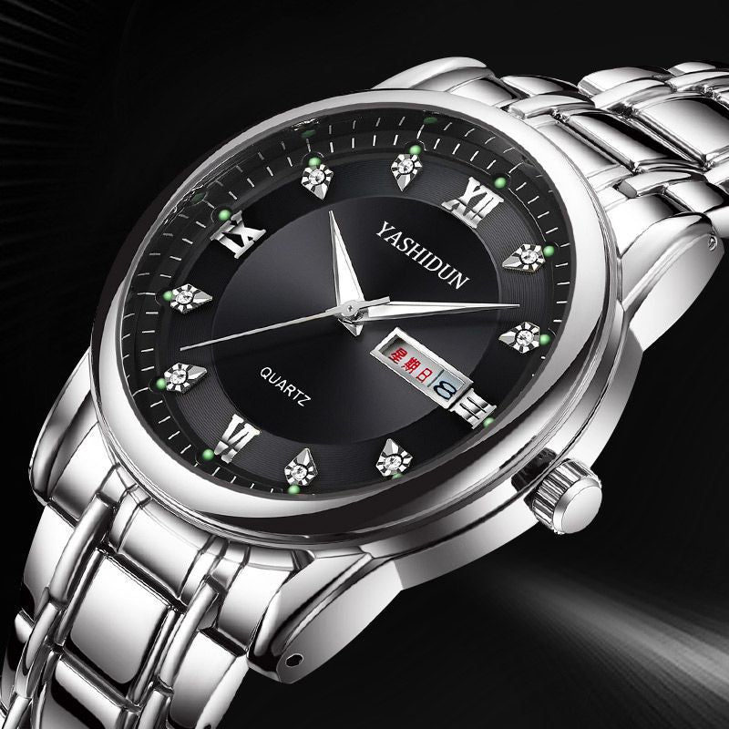 Quartz watch whilsit genuine calendar men's watch