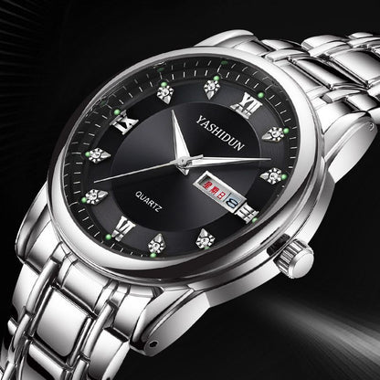 Quartz watch whilsit genuine calendar men's watch