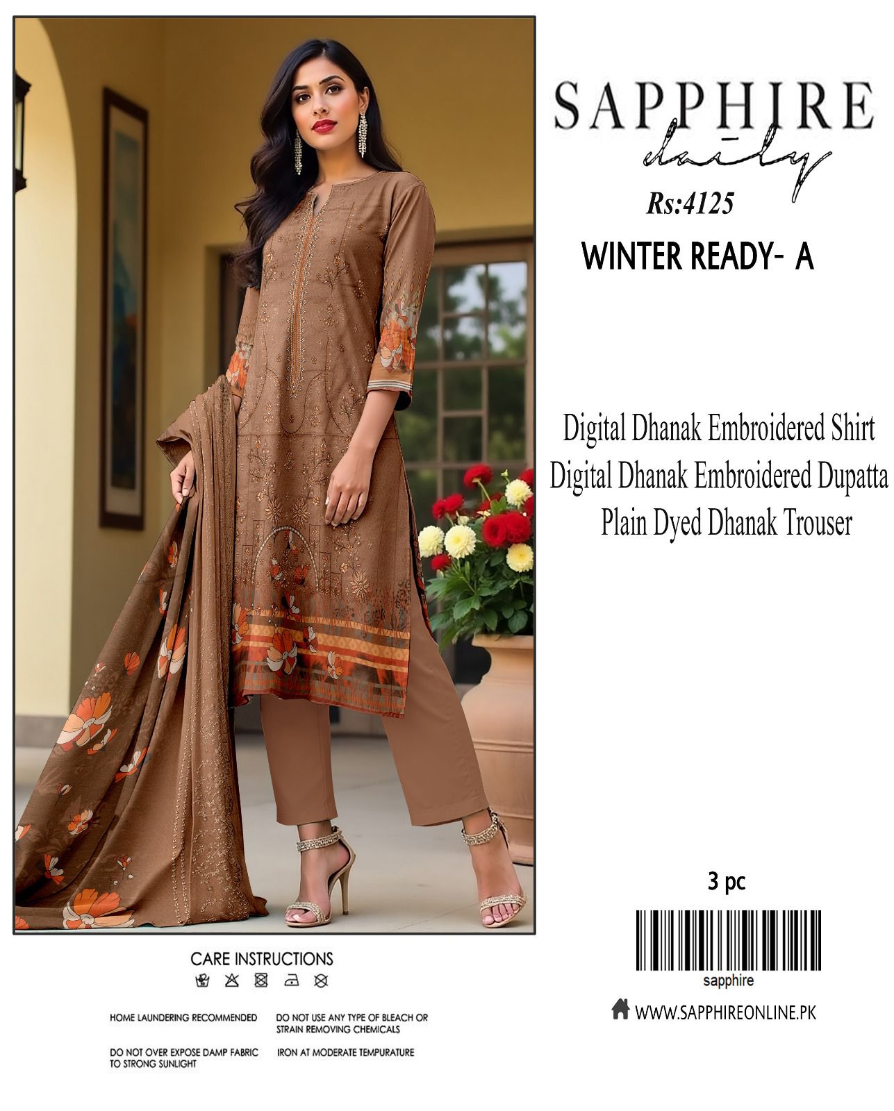 Sapphire dhanak for winter 9 colors