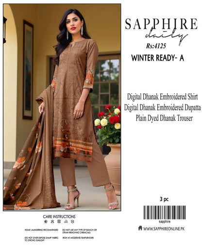 Sapphire dhanak for winter 9 colors