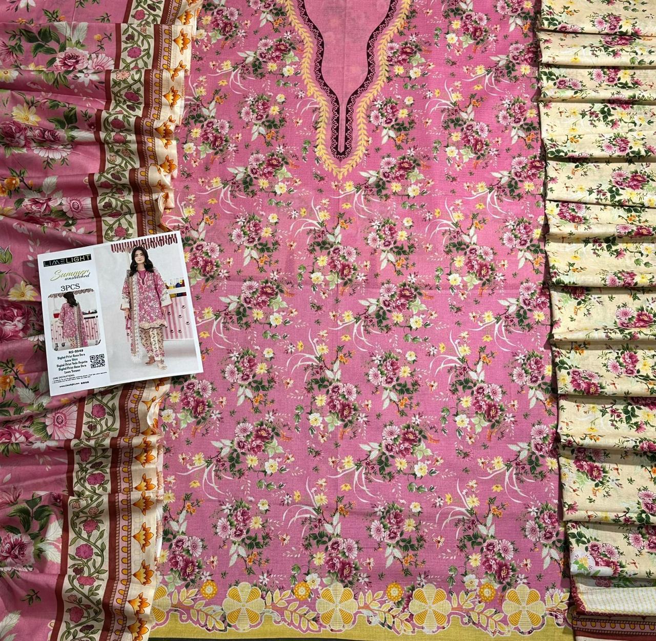 Limelight Banadora printed lawn shirt, trouser & dupatta