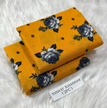 Ladies winter collection printed Karandi (Dupatta, shirt, trouser, 3Pcs)