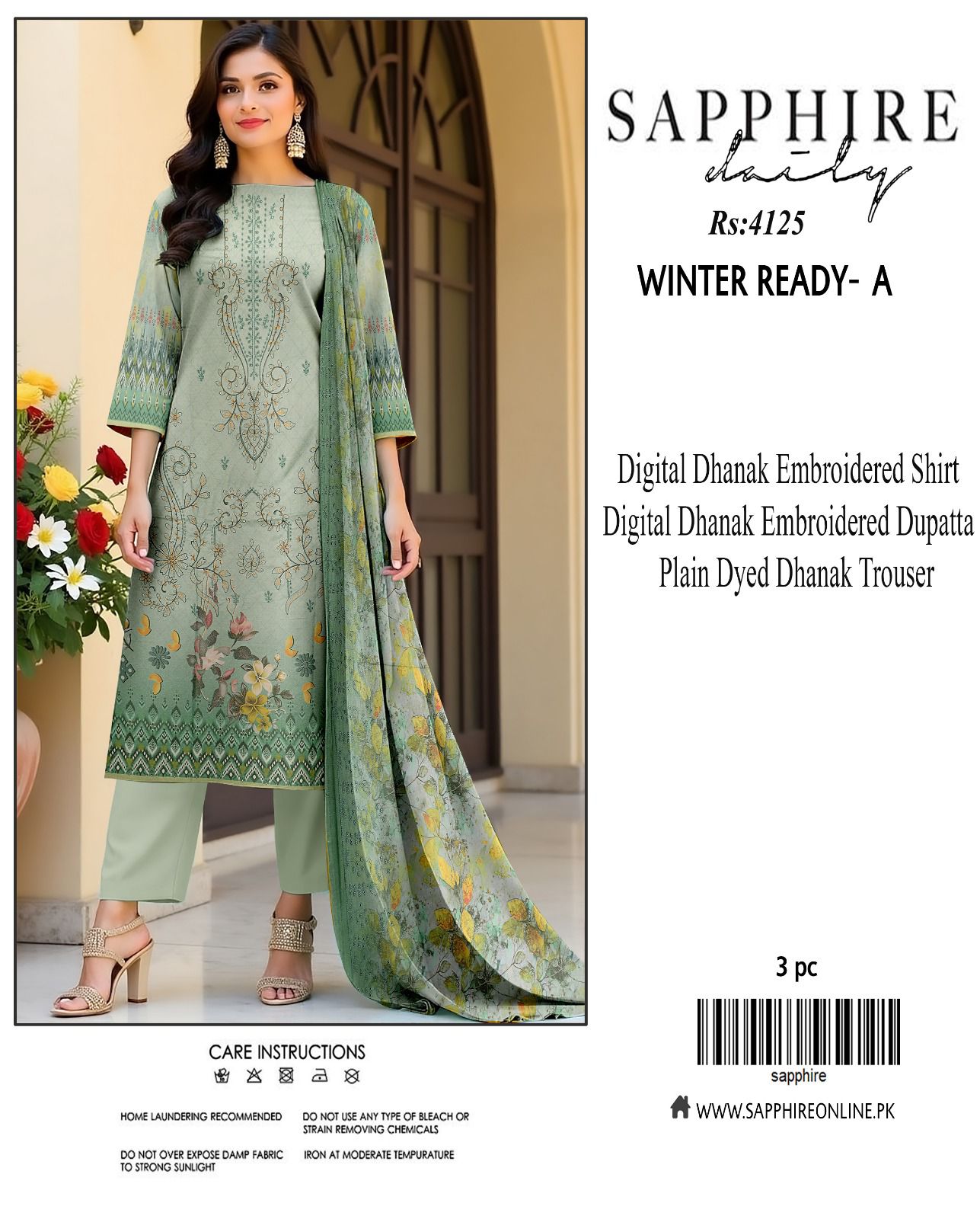 Sapphire dhanak for winter 9 colors